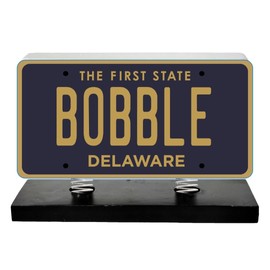 National Bobblehead Hall of Fame and Museum Delaware License Plate Bobble