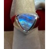 Natural Creations Men’s Sterling Silver Ring Size 9 Rainbow Moonstone