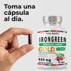 Irongreen Hierro Suplemento Bisglicinato Vitamina Complejo Betabel Espirulina Espinaca Bioperine