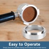 51mm Dosing Funnel, Zinc Alloy Coffee Dosing Funnel Ring Magnetic