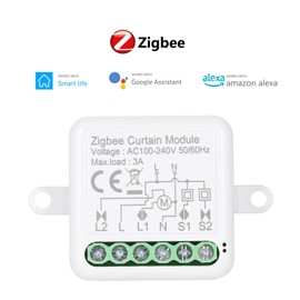Zigbee 3.0 Mini Smart Relay WiFi Switch 1 Way DIY Smart Light Switch Module Smart Life App Compatible with Alexa and  Home