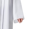 IvyRobes Bata unisex mate con mangas abiertas para bautizo, confirmación,