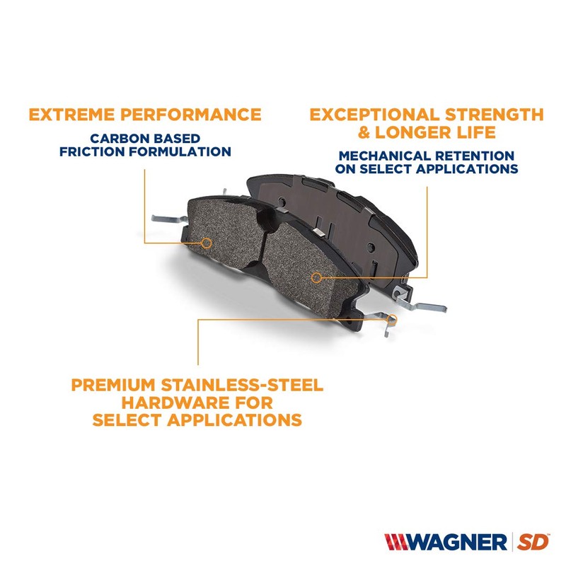 Wagner SevereDuty SX826 Semi-Metallic Disc Brake Pad Set