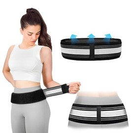 Bohrma 2 Stück Orthogürtel,Ischiasgürtel Iliosakralband Männer Frauen Untere Rücken, Bein und sakrale Nervenschmerzen verursacht durch SI Gelenk Dysfunktion Beschwerdelos Komforten Gürtel Komforten