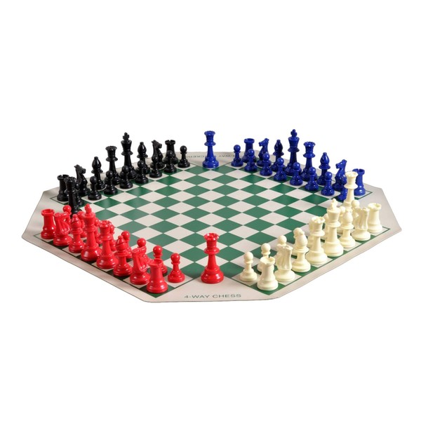 The House of Staunton Four Player Chess Set Combination -