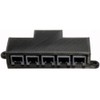TAMS Elektronik 73-80496-01-C XL Splitter RJ12 6-Pin Mounted Black