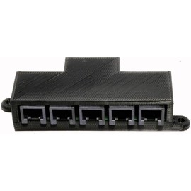 TAMS Elektronik 73-80496-01-C XL Splitter RJ12 6-Pin Mounted Black