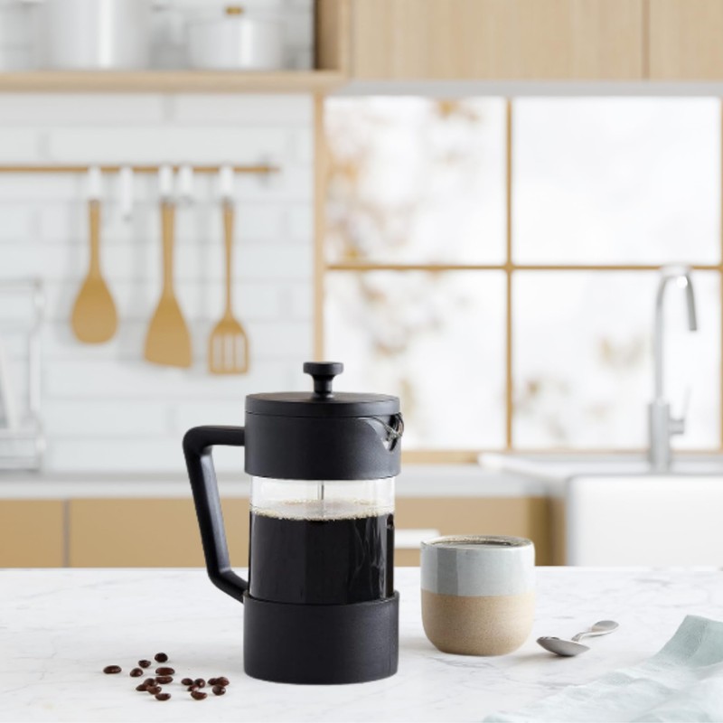 Oggi Borosilicate Glass French Press Coffee Maker (34oz)- 8 Cup