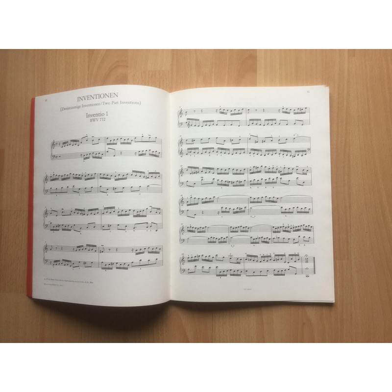 Inventions et Sinfonies: Inventions à deux et trois voix Edité