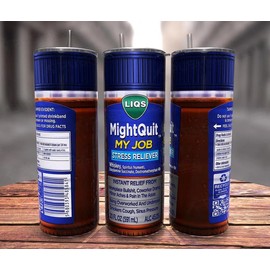 LIQS Might Quit My Job 20oz Thermal Tumbler. skinny tumbler tumblers Bottle Drinkware tumbler  cup water - Tumbler Type: Regular/White