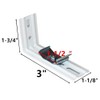 L Bracket 4pcs 3"(76mm) Length White Color for Vertical Blinds