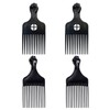 4 Pieces Fist Styling Comb, Funny Comb, Plastic Comb, Hair