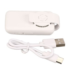 Face Mask Fan Portable Mini Electric 2 Speed Anti Fog Air Purification Cooling USB Charging Face Mask Clip On Fan