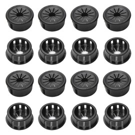 Fielect Cable Hose Snap Bushing Grommet Protector 40Pcs EHR-22 22mm Mounted Dia Locking Bushing Protective Grommet Black