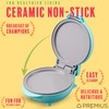 PREMIUS Ceramic NonStick Mini Snack Griddle Maker, 4” Mold, Quick
