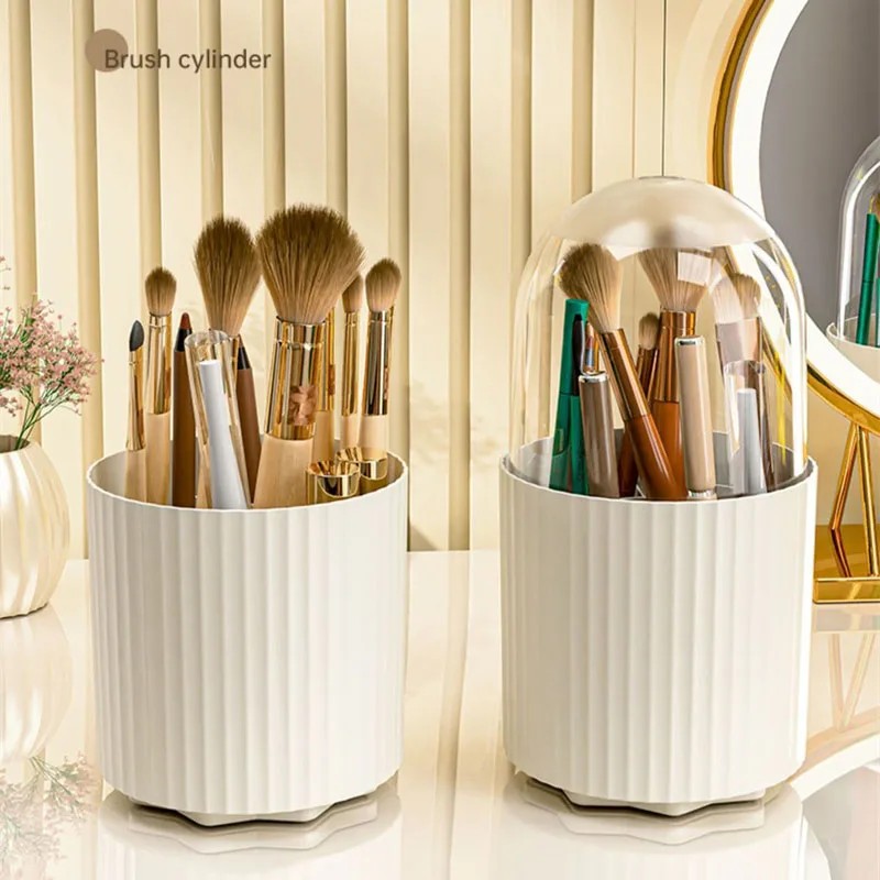 rotating makeup brush holder