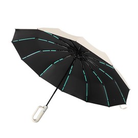 Automatic Folding Umbrella, 1 Count Portable Lightweight Umbrella with Storage Bag,  Outdoor Umbrella, Sunny & Rainy Dual-use Umbrella for Outdoor Activities - Colour: Black, Specification: one-size