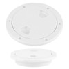 Deck Plate,4in ABS Deck Plate Round White Anti-UV Corrosion Resistant