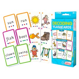 Junior Learning Decoding Flashcards, 162 Cards, Ages 5+, Language & Decoding, K-1