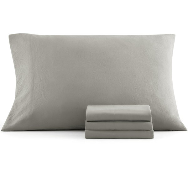 Queen Pillowcases Set of 4 – Soft Brushed Microfiber, Envelope