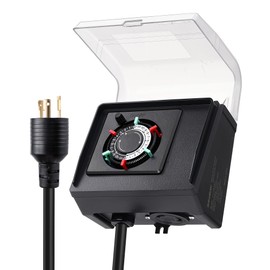 SURAIELEC Mechanical Pool Timer for Above Ground Pools, NEMA L5-20R Twist-Lock Plug-in Pool Timer, 20A 125V 1HP, Up to 3 Daily Settings, Weatherproof Cover, for Pumps, Heaters, Fountains and Lighting