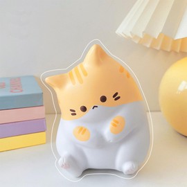 Cute Cat Stress Balls Squishy Toys,Foam Animal Shaped Stress Balls for Kids,Elastic Sensory Ball Party Favors Stress Relief Toy