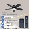 KNUN 42 Inch Ceiling Fan with Light and Remote/App Control,