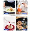 4 Pcs Kitchen Fine Tweezer Tongs, 12'' and 10'' Stainless