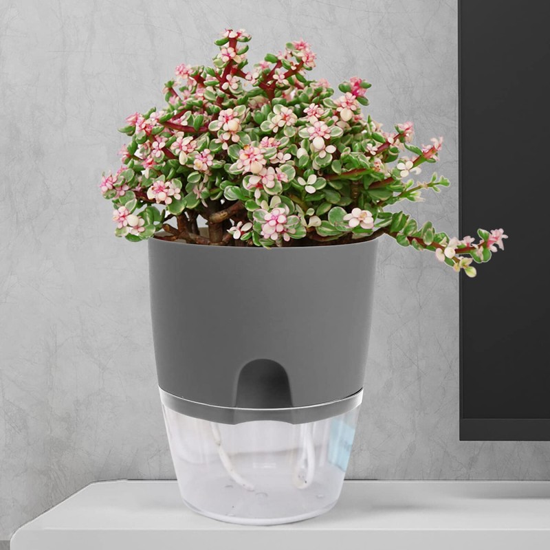 iDattel Herb Pot Kitchen Set, Window Sill, Self-Watering Set of