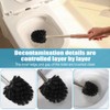 2PCS Toilet Bowl Brush Replacement Head, Toilet Brush Head Replacement