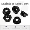 Nut M8, Pack of 20 Nuts Set, Locking Nuts, Stainless