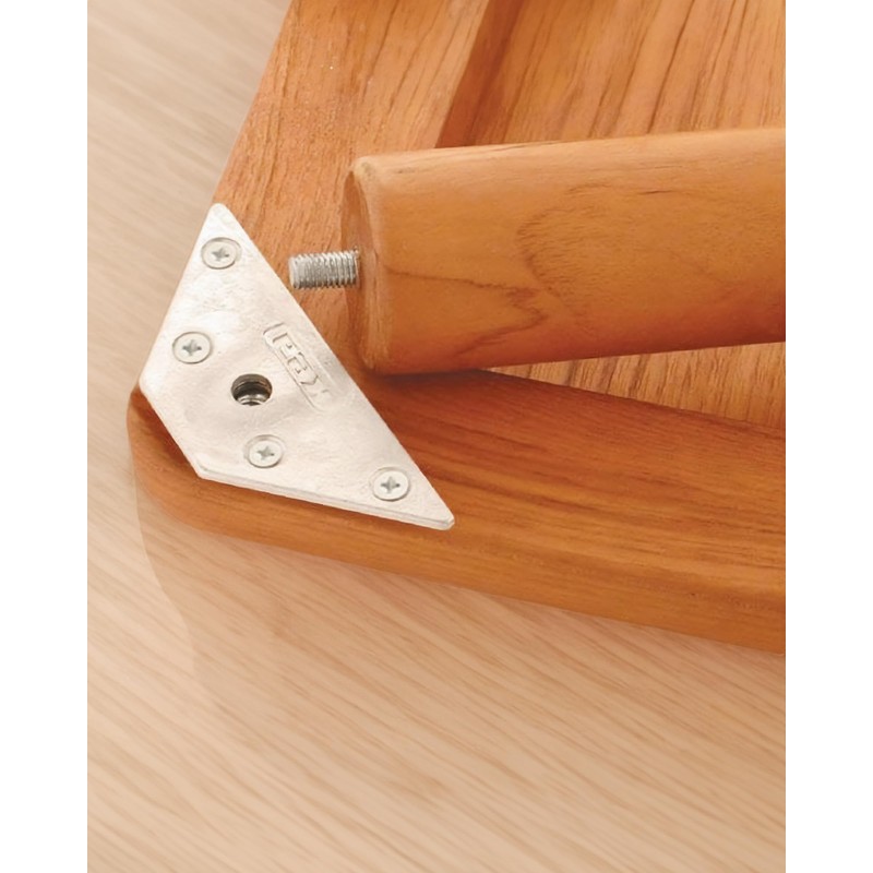 Gedotec Mounting plate for furniture feet made of metal, KEA,