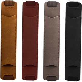 4 piezas Protector de Bolígrafo de Cuero Elástico para Cuadernos Funda Antirrayaduras Soporte Seguro para Plumas para Oficina y Regalos
