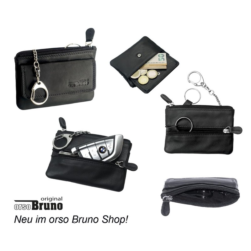 Key Case PU 310, Artificial leather, black