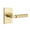 Emtek Privacy Set, Modern Rectangle Rosette, Hercules Lever, Right Hand,