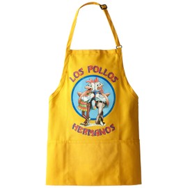 Breaking Bad Men's Los Pollos Hermanos Apron, Yellow, One Size