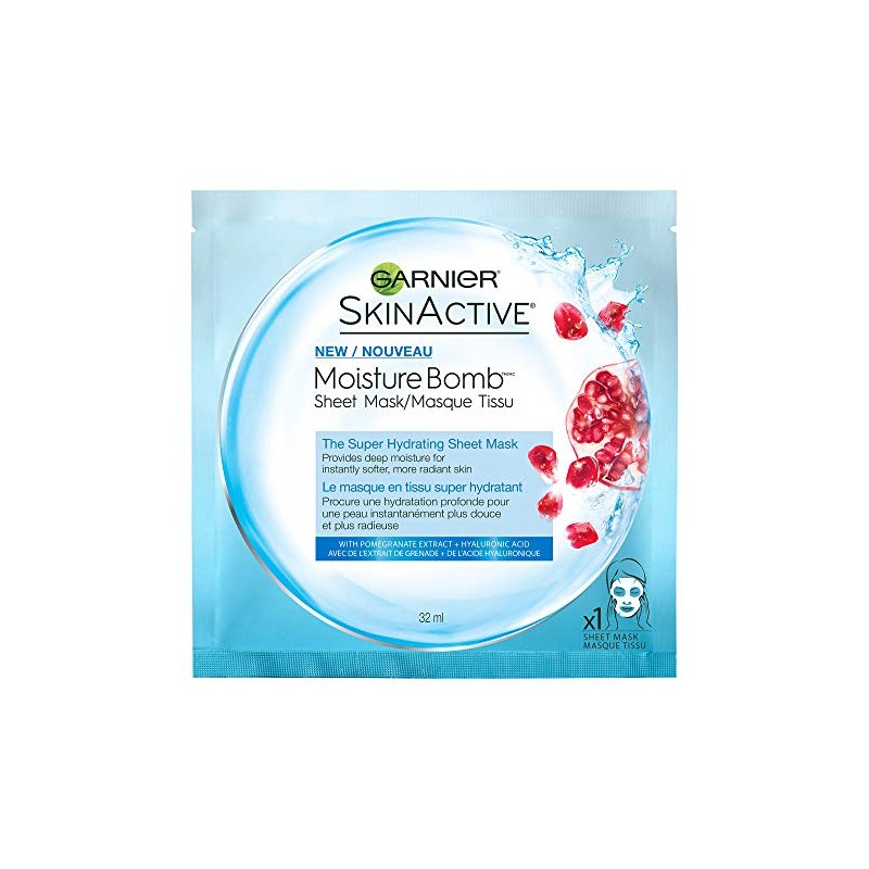 Garnier SkinActive Super Hydrating Sheet Mask, Hydrating, 1.08 Ounce
