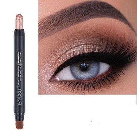 ENGBO -Powder Waterproof Eyeshadow Stick – Champagne Shimmer – Long-Lasting, Crease-Proof, Medium Golden-Beige Shimmer Cream Eyeshadow with Built-in Smudger (03, 2G)