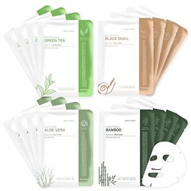 Fórmula hidratante La mascarilla facial contiene ácido hialurónico para hidratar y humectar la piel seca.                                             