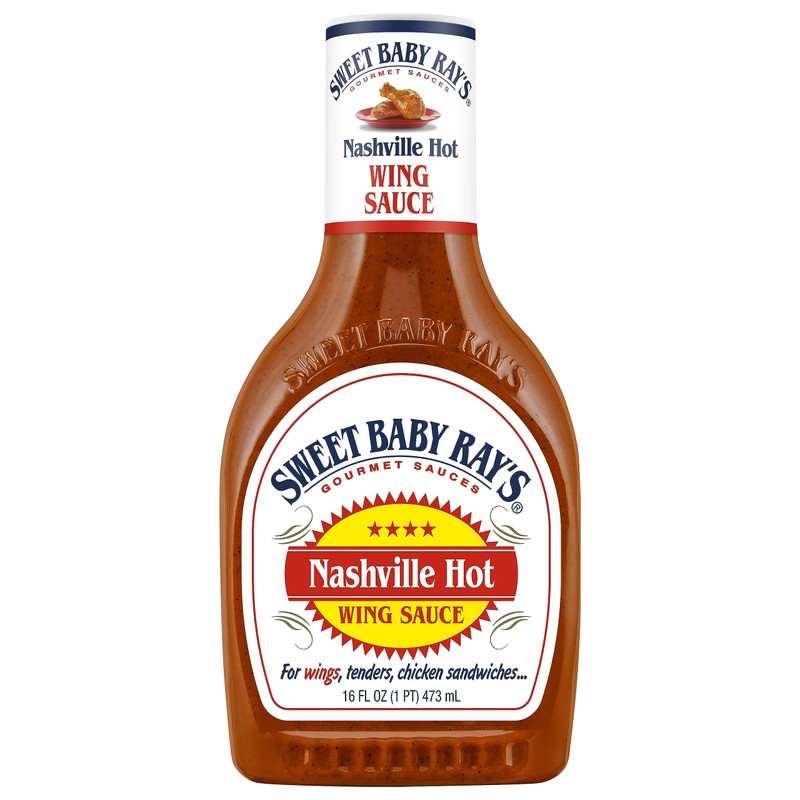 Sweet Baby Ray’s Nashville Hot Wing Sauce,16 Fl Oz (Pack