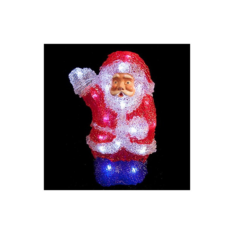 The Christmas Workshop Benross 22 cm 24 LED Acrylic Santa