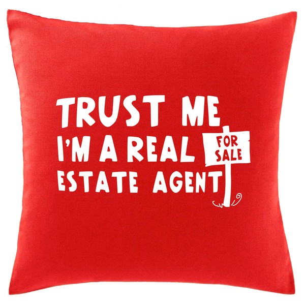 Hippowarehouse Trust me I'm A Real Estate Agent Printed bedroom