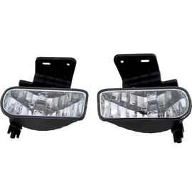 For Chevy Tahoe 2000 01 02 03 04 05 2006 Fog Light Passenger and Driver Side | Pair | Clear Lens | Replacement For GM2593113, GM2592113 | 10368477, 10368476