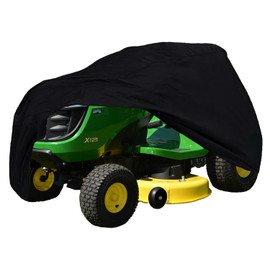 Szblnsm Riding Lawn Mower Cover, Waterproof Tractor Cover Fits Decks up to 54", Heavy Duty 420D Polyester Oxford, Covers Against Water, UV, Dust, Dirt, Wind for Outdoor Lawn Mower Storage