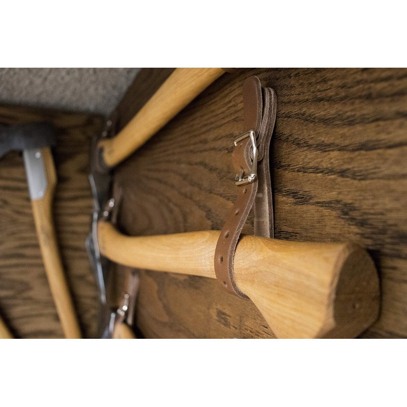 1844 Helko Werk Germany Leather Axe Hangers - Wall Hanging