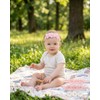 3 Diademas para Bebe Niña,moños para Bebe Rosa y Blanco