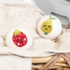 EcoMax Wool Dryer Balls, Heart Black Purple White Stripe