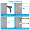 PATIKIL Floating Shelf Invisible Support Bracket 10", 4 Pcs Carbon