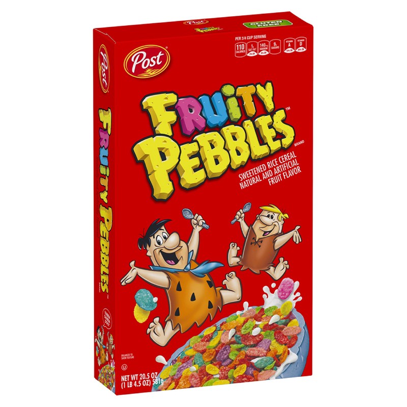 Post Fruity PEBBLES Gluten Free Cereal, 20.5 Ounce