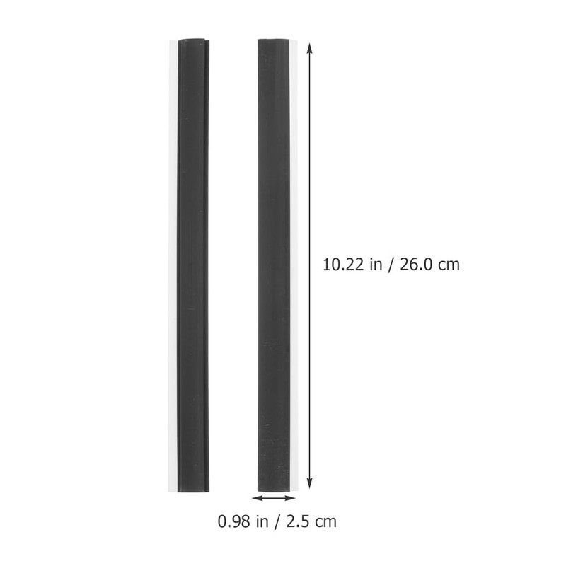 Alipis Replacement Plastic Strips for Dustpan Edge 2 Pieces Strip